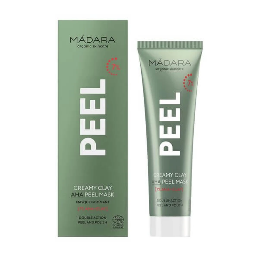 Madara Creamy Clay 7% AHA Tonmaske, Maske, 60 ml