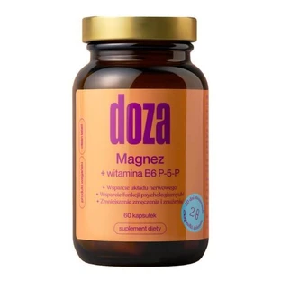 Doza Magnesio + Vitamina B6 P-5-P, cápsulas, 60 uds.