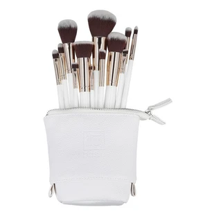 Ilu Basic, Set of 12 makeup brushes + case, white