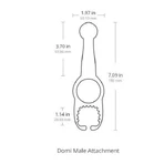 Lovense Domi Male Attachment, gorro masajeador, 1 ud.