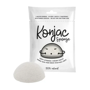 Diet-Food, konjac sponge for face, white, 1 pc.