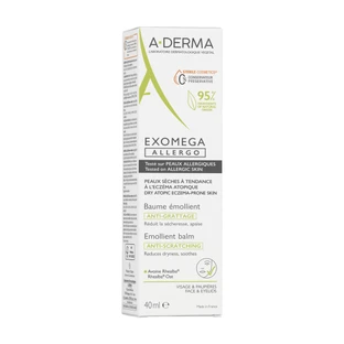 A-Derma Exomega Allergo Sterile Emollient Balm DEFI, 40 ml