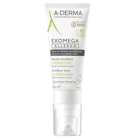 A-Derma Exomega Allergo Sterile Emollient Balm DEFI, 40 ml