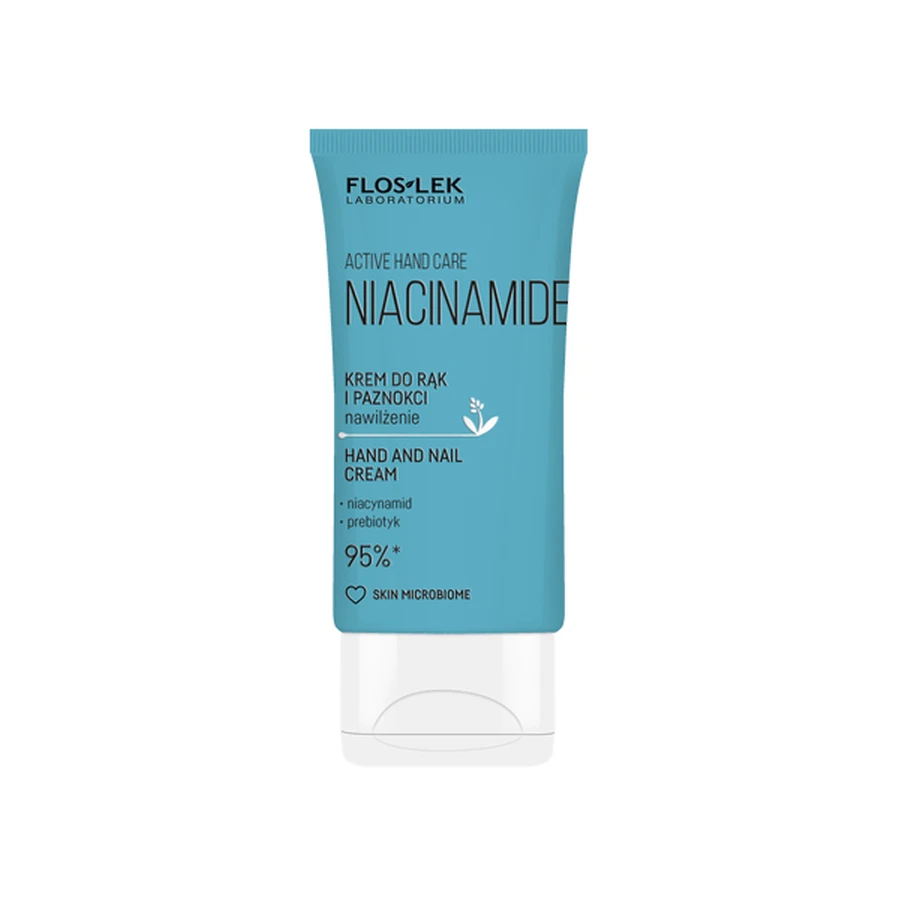 Flos-lek Set Hand &amp; Lip Duo Care Niacinamide, Handcreme, 50 ml + Lippenstift, 4 g