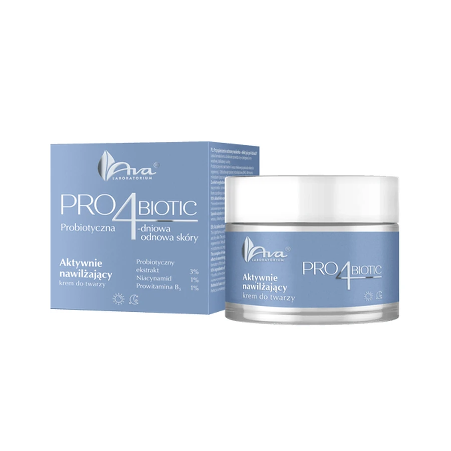 AVA Pro4Biotic, crema hidratante activa para el rostro, 50 ml