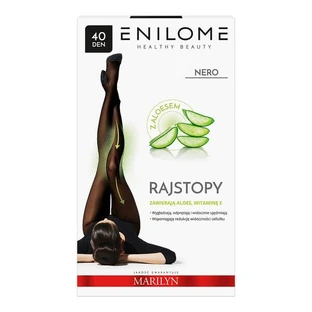 Enilome Healthy Beauty Aloë, semi-matte panty, kleur Nero, maat S, 40 DEN