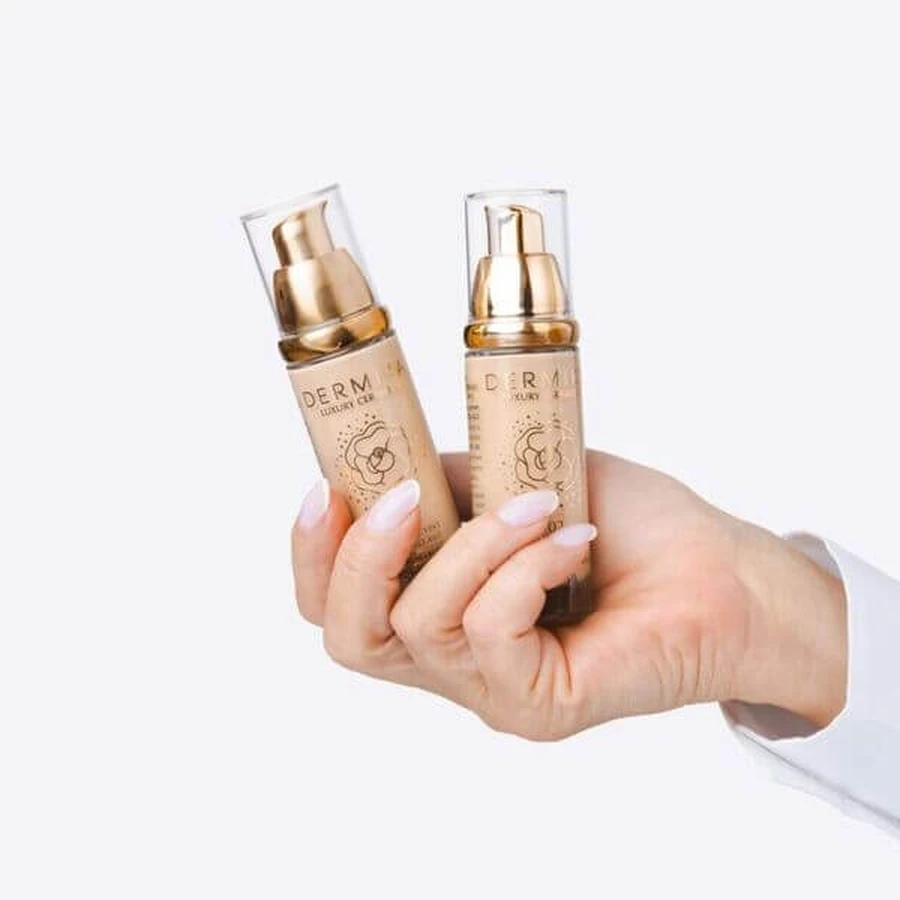 Dermika Luxury Ceramides, 4-in-1-Pflegegrundierung, SPF 30, Farbton 01, 30 ml