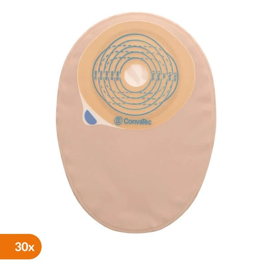 Esteem+, stoma pouch, closed, beige with window, medium, 50 mm, 30 pcs.