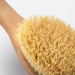 Hhuumm, droge massageborstel voor het lichaam, tampico fiber dubbel gebogen versie nr.6, 1 stuk.
