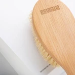 Hhuumm, droge massageborstel voor het lichaam, tampico fiber dubbel gebogen versie nr.6, 1 stuk.