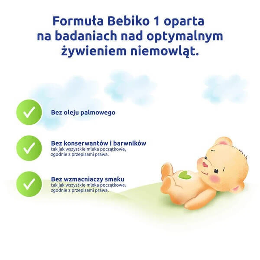 Bebiko 1 nutriFLOR Expert, infant milk for babies from birth, powder, 550 g