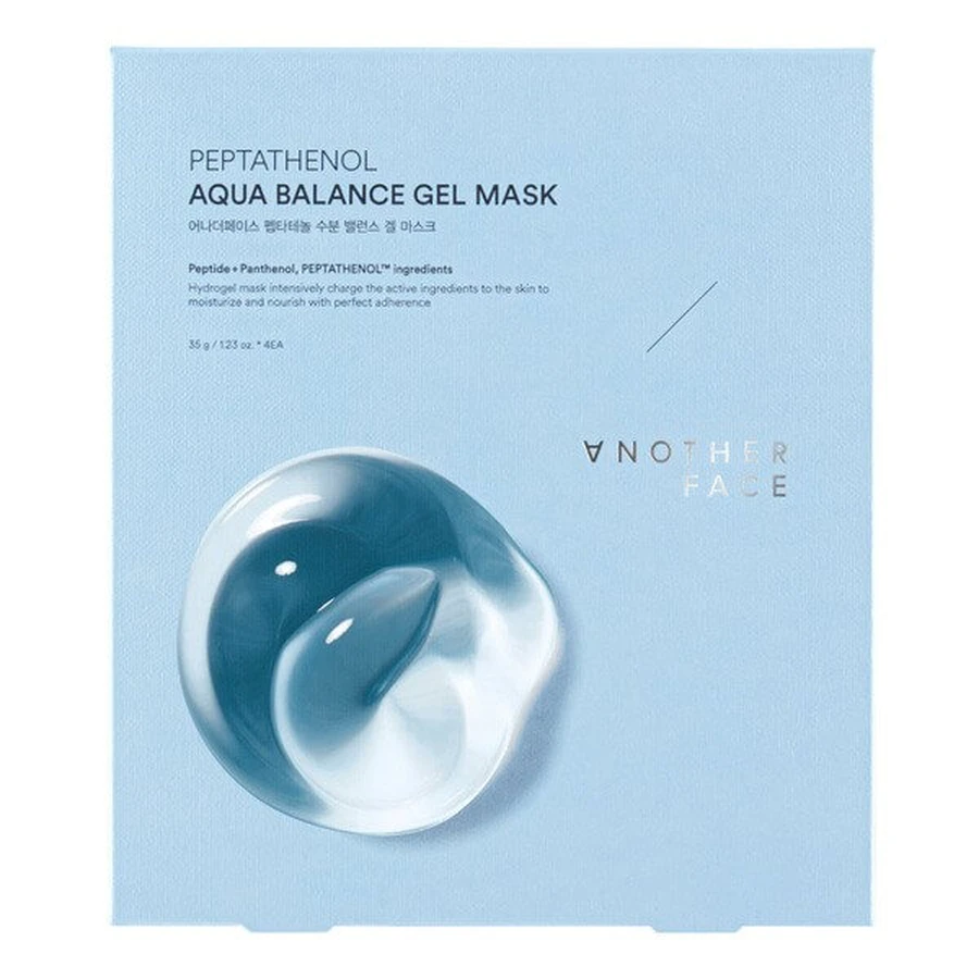 Another Face Aqua Balance, hydrogelmasker met panthenol en peptiden, 4 x 35 g