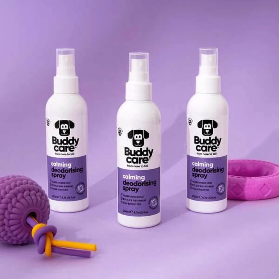 Buddycare, Desodorierungsspray für Hunde, beruhigender Lavendel, 200 ml
