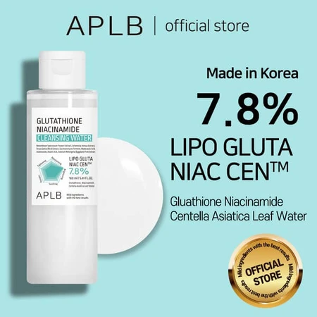 APLB Agua Limpiadora Glutatión Niacinamida, agua micelar con glutatión y niacinamida, 160 ml