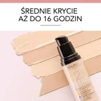 Bourjois 1, 2, 3 Perfect, prebase facial de cobertura media, 53 Beige claro, 30 ml