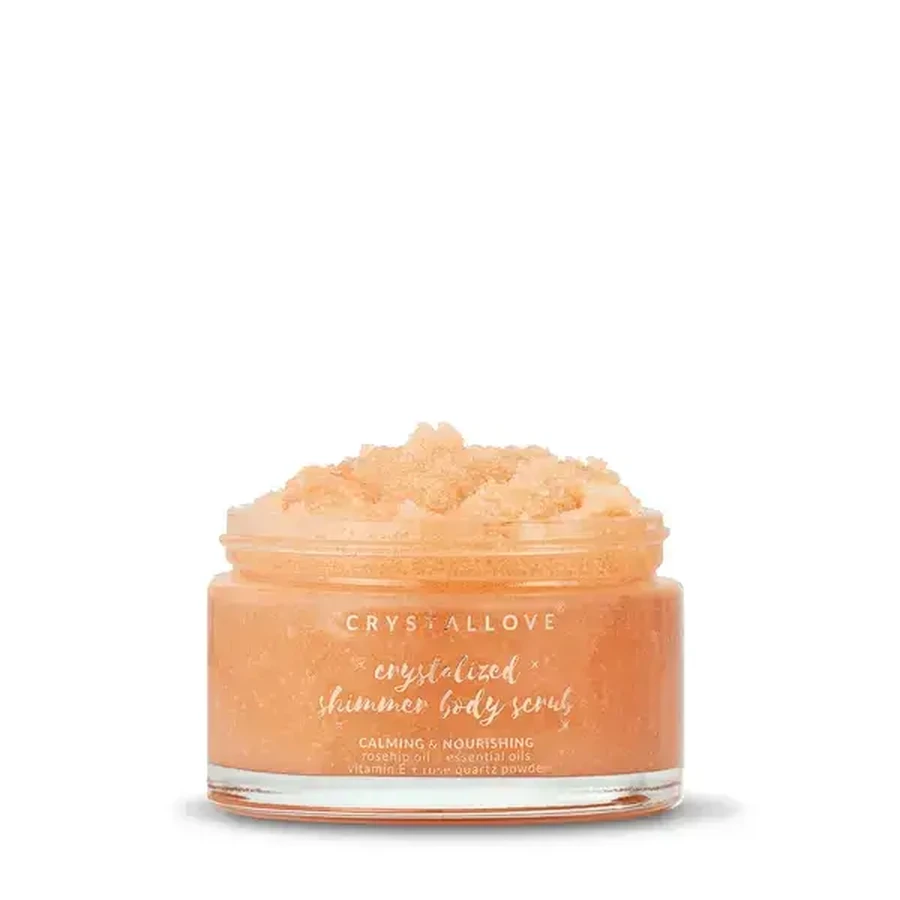Crystallove, lichaamsscrub met rozenkwarts, 200 g