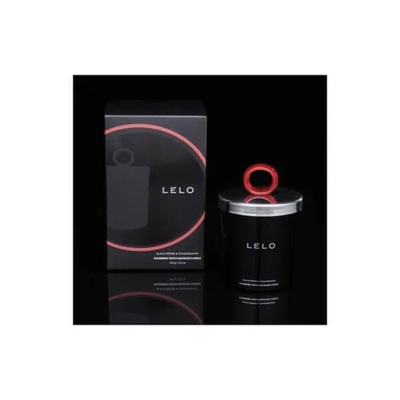 LELO Flickering Touch Massage Candle, black pepper and pomegranate scented massage candle, 150 g
