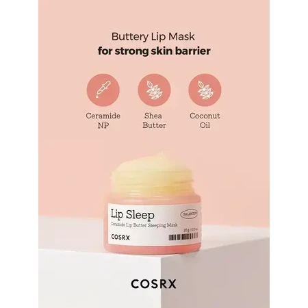 Cosrx Balancium Ceramide Lip Butter Sleeping Mask, 20 g.