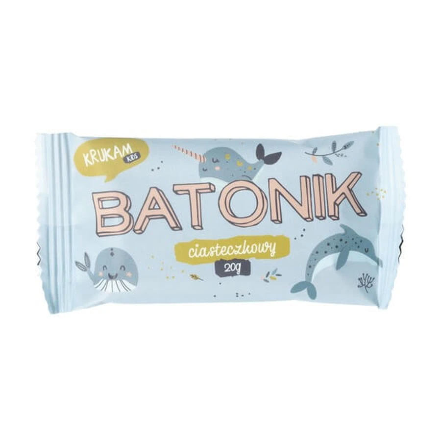 KruKam Kids date bar, cookie, 20 g