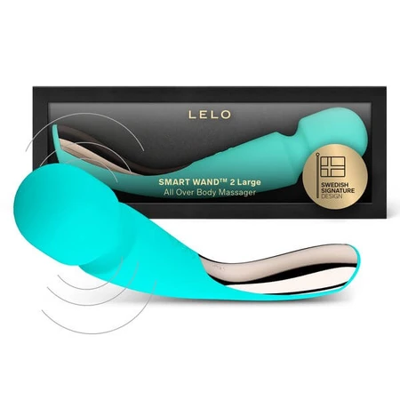 LELO Smart Wand 2 Large, Vibrator, marine, 1 Stk.