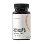 Sundose Vitamin D3 Vege 2000 IU, hard capsules, 120 pcs.