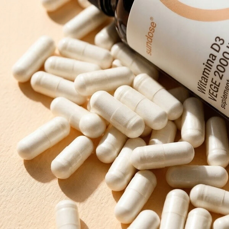 Sundose Vitamin D3 Vege 2000 IU, hard capsules, 120 pcs.