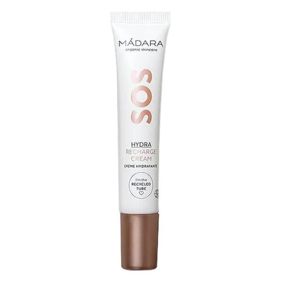 Madara SOS Hydra Recharge Cream, intensieve vochtinbrengende crème, reisformaat, 15 ml