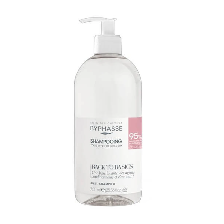 Byphasse Back to Basics, shampoo voor alle haartypes, 750 ml