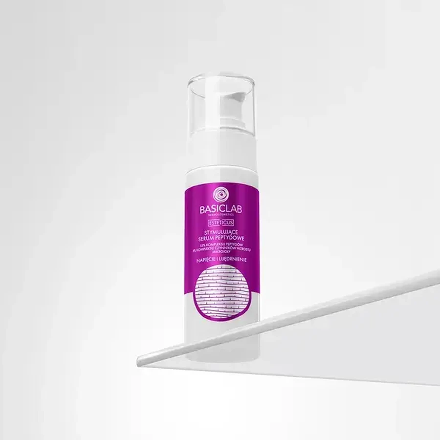 BasicLab Esteticus, sérum facial con péptidos para la Tensión y Reafirmación nocturna, 15 ml