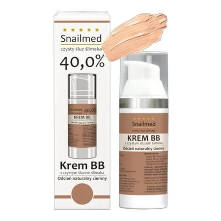 Snailmed, crème BB au mucus d'escargot et à la cire d'abeille, naturel foncé, 50 ml