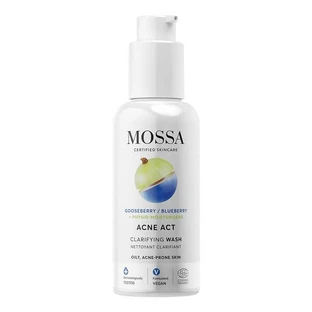 Mossa, cleansing gel for skin with imperfections with gooseberry and blueberry, 140 ml