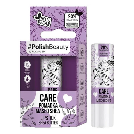 Flos-Lek Vege Lip Care, rouge à lèvres au beurre de karité, 1 pc.