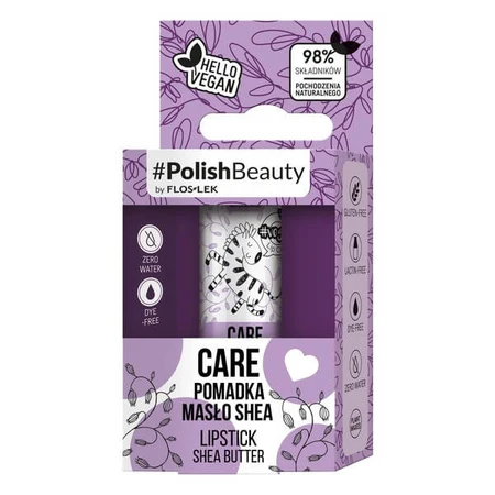 Flos-Lek Vege Lip Care, rouge à lèvres au beurre de karité, 1 pc.