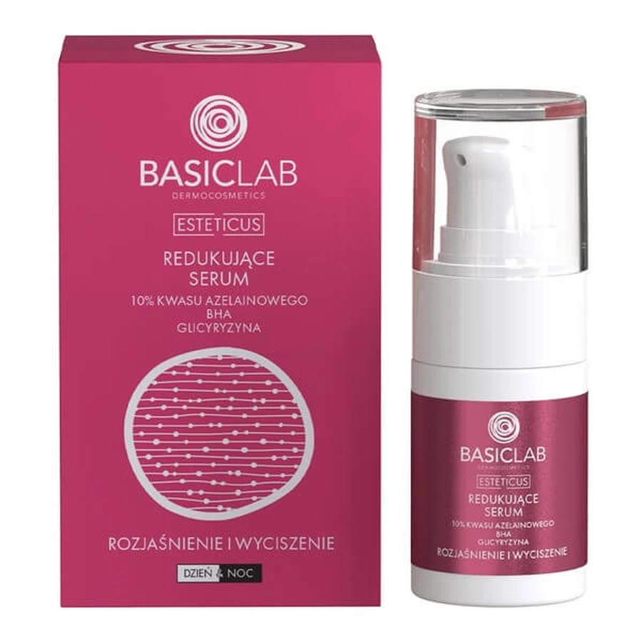 BasicLab Esteticus, reducing serum 10% azelaic acid, BHA, Glycyrrhizin, 15 ml