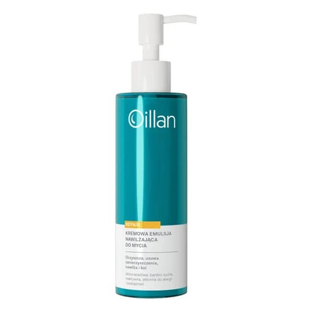 Oillan Repair, émulsion nettoyante crémeuse pour peaux sensibles et très sèches, 200 ml