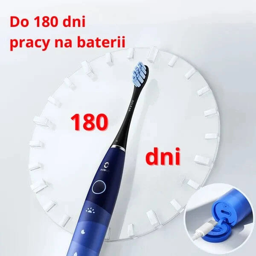 Oclean Flow S, cepillo dental sónico con 3 puntas, negro, 1 ud.