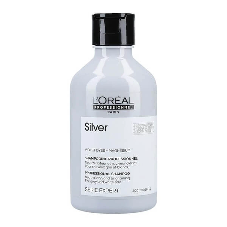 L'Oreal Silver Magnesium, shampoo voor blond en grijs haar, 300 ml