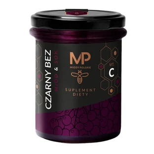 Miel polonais &amp ; jus de sureau noir, liquide, 250 g