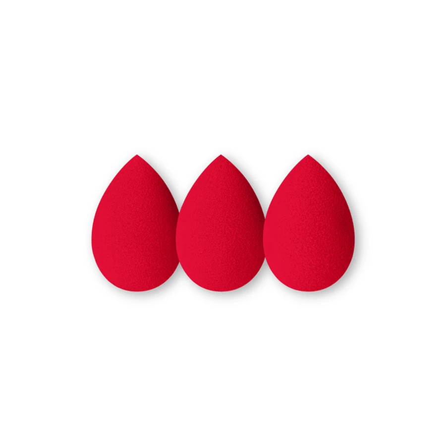Ibra Makeup Blender Sponge, esponjas de maquillaje, rojo, 3 uds.