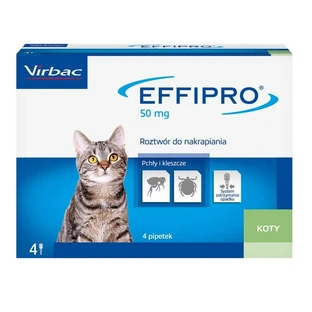 Effipro 50 mg, spot-on solution for cats, 4 x 0.5 ml