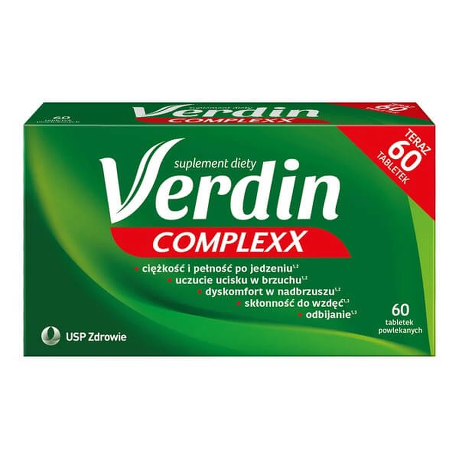 Verdin Complexx, comprimés pelliculés, 60 pièces.