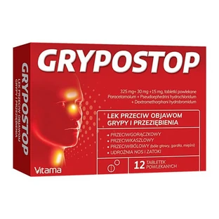 Grypostop, filmomhulde tabletten, 12 st.