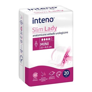 Inteno Slim Lady, anatomische urologische inleggers, Mini, 20 stuks.