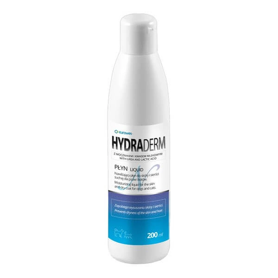 Hydra-Derm N, hydraterende vloeistof voor droge huid en haar voor honden en katten, 200 ml