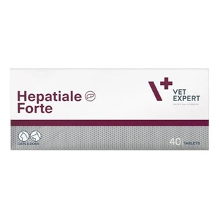 Vet Expert Hepatiale Forte, apoyo de la función hepática para perros y gatos, comprimidos, 40 uds.