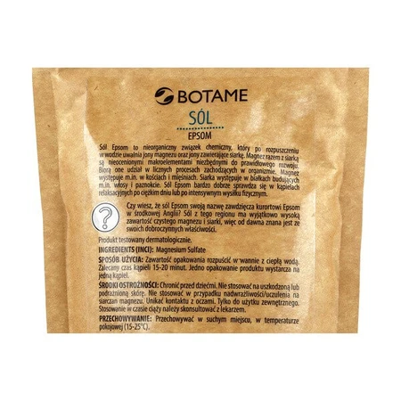 Botame, sal de baño de epsom, 200 g
