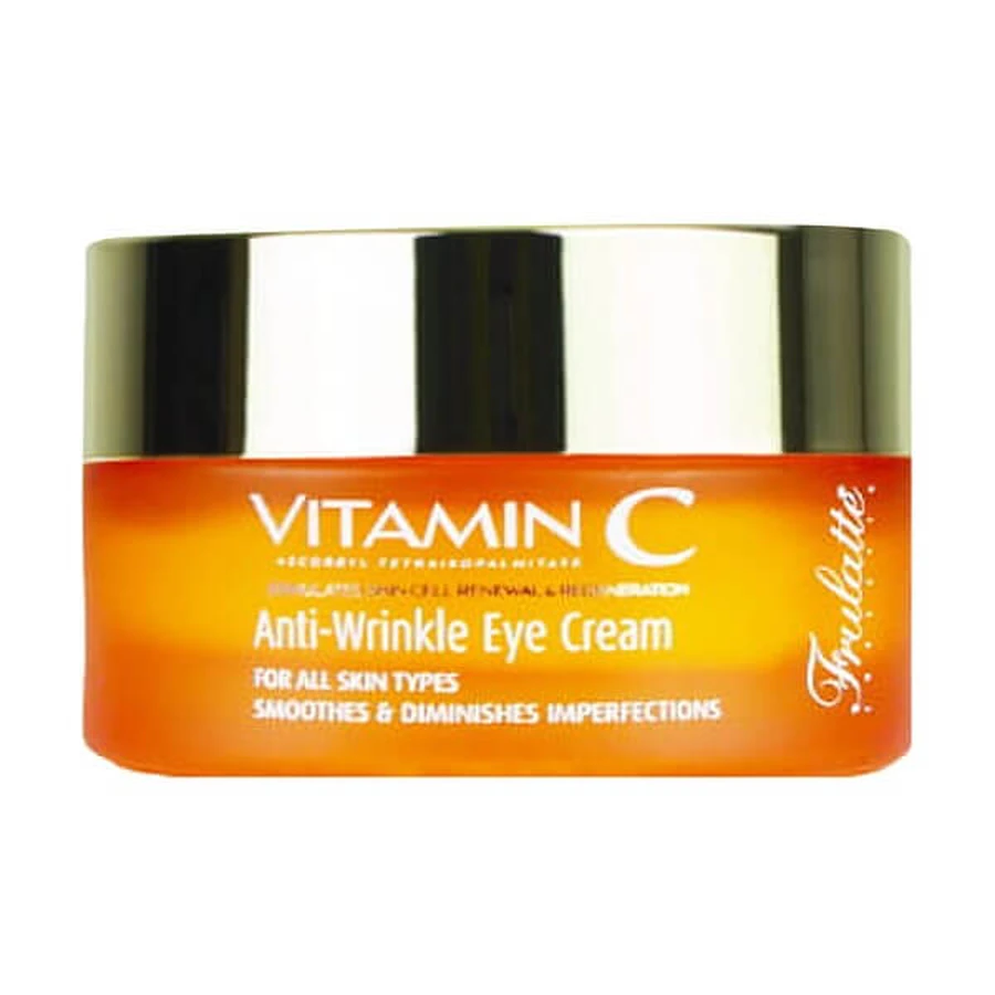 Frulatte Crema de Ojos Antiarrugas Vitamina C, 30 ml.