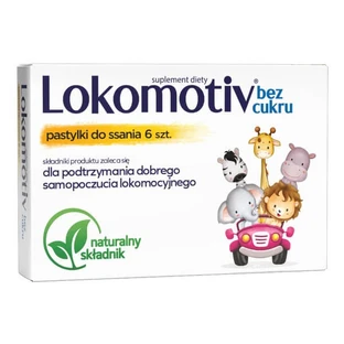 Locomotiv without sugar, lozenges, 6 pcs.