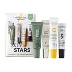 Madara Skin Stars 4 Mini Bestseller Set, mask, 17 ml + moisturizing serum, 15 ml + vitamin C cream, 15 ml + anti-wrinkle cream, 10 ml