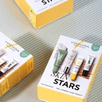 Madara Skin Stars 4 Mini Bestseller Set, mask, 17 ml + moisturizing serum, 15 ml + vitamin C cream, 15 ml + anti-wrinkle cream, 10 ml
